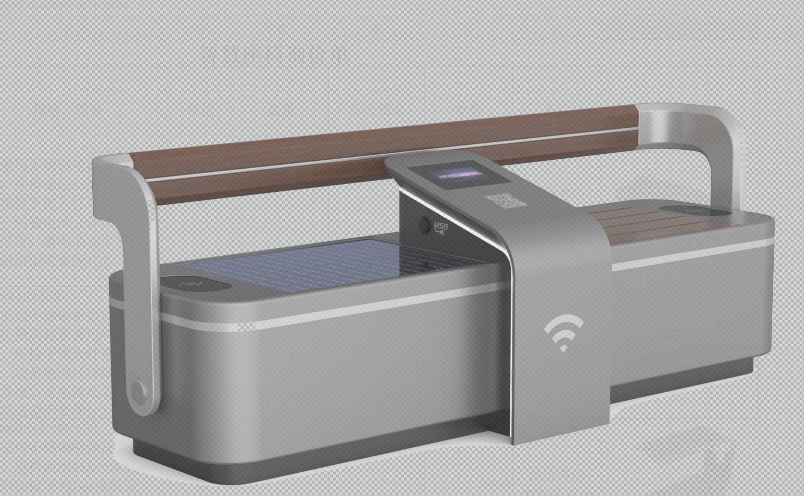 城市更新光伏智慧长椅