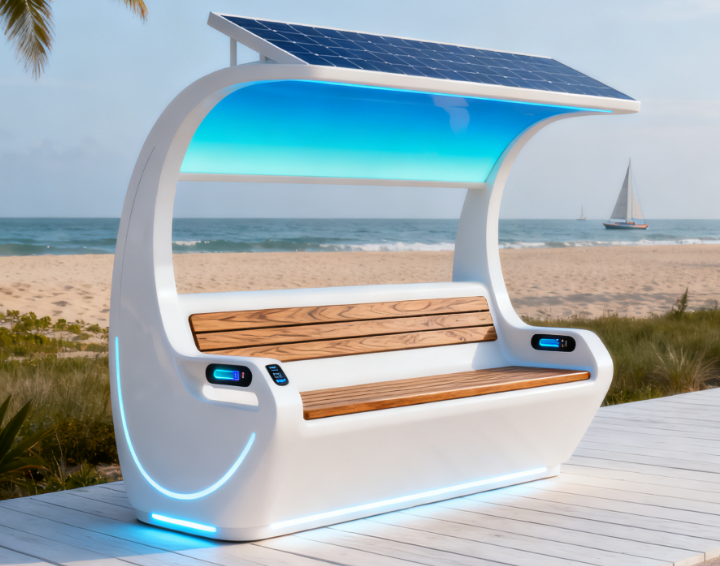 沙滩智能休闲椅