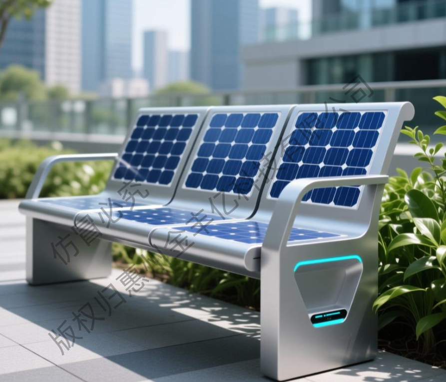 城市街道光伏智慧长椅