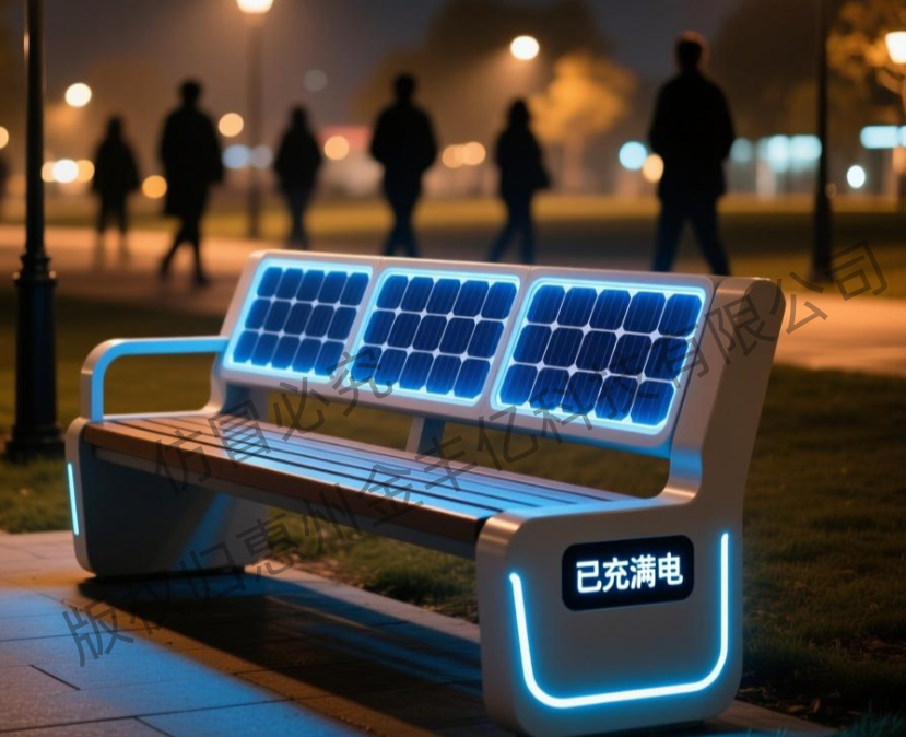 光伏智能体公共休息椅
