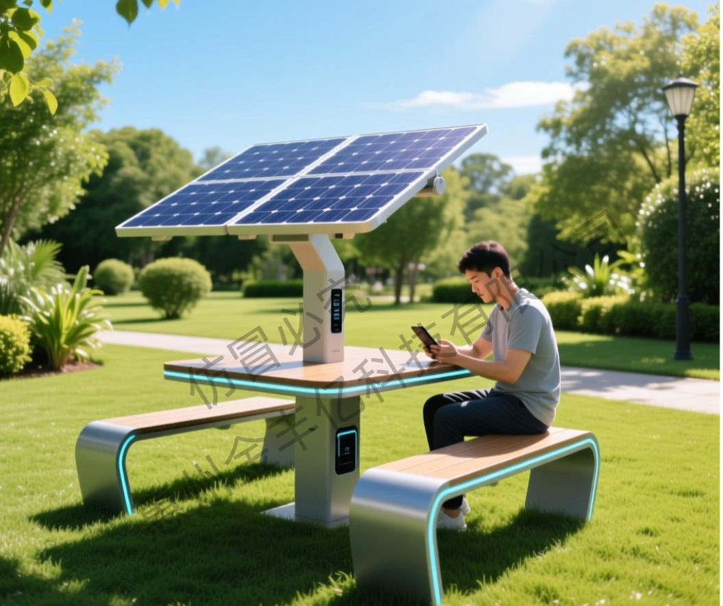 公园光伏智慧桌椅