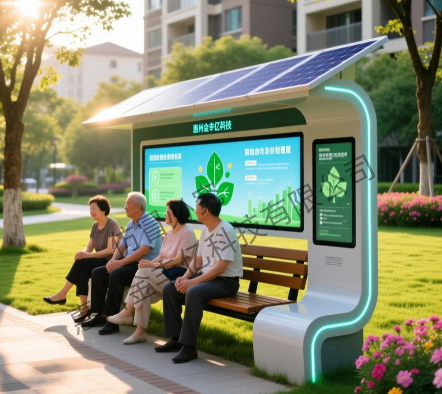 城市更新改造社区光伏智慧椅