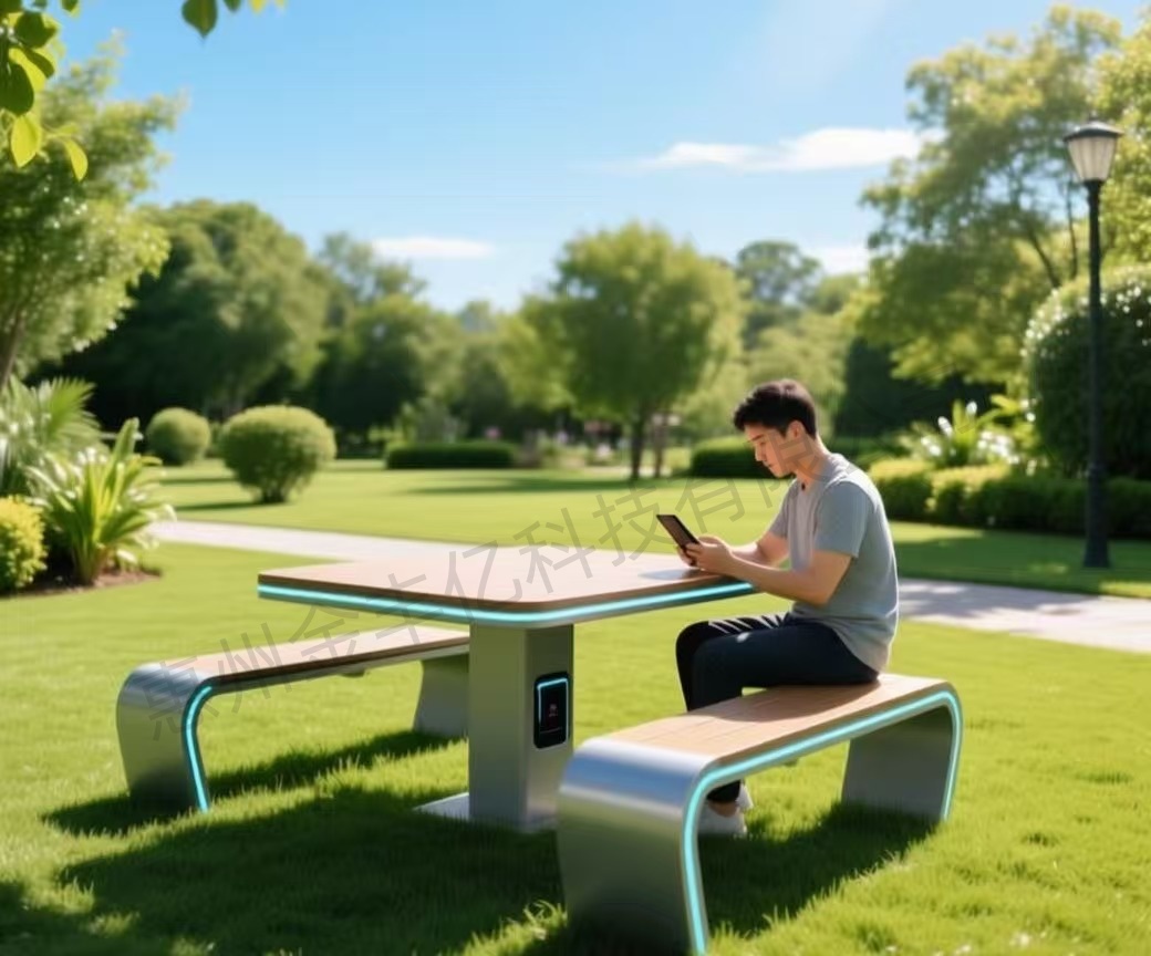 户外公园休闲桌