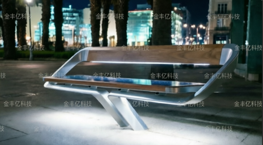 智能太阳能公共长椅